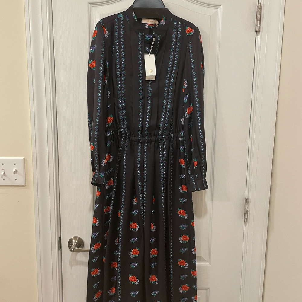New TORY BURCH printed long sleeve dress